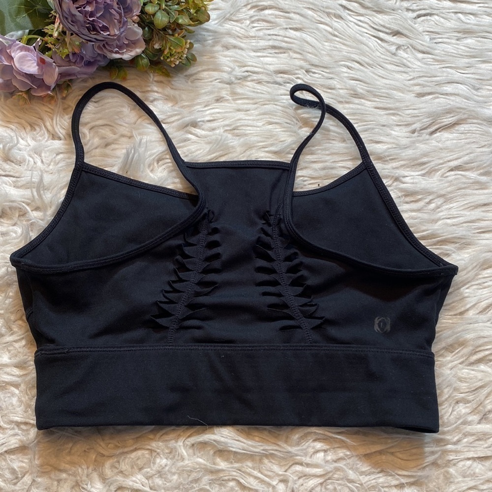Le Ore Lucca Laser Cut Studio Sports Bra Black sz XS - Picture 7 of 9